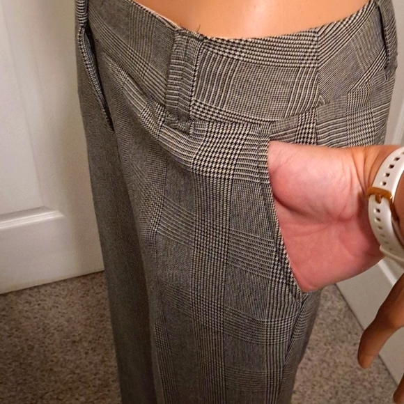 Willi Smith Plaid Business Casual Straight Leg Slacks Size 6 - Picture 5 of 8